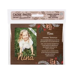 Cadre photo personnalisé 18,5 x 14,5 cm Nina