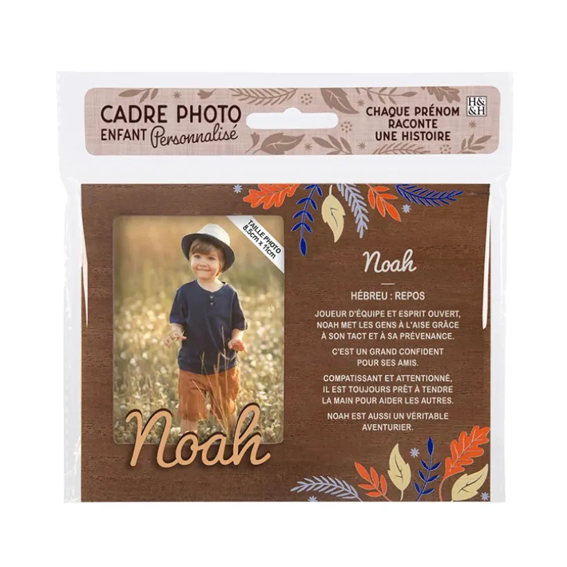 Cadre photo personnalisé 18,5 x 14,5 cm Noah