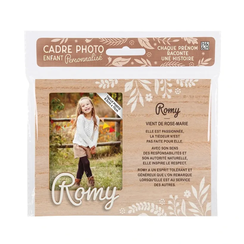Cadre photo personnalisé 18,5 x 14,5 cm Romy