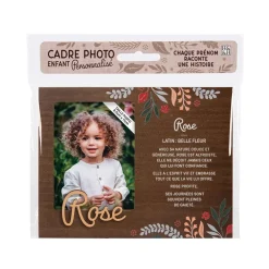 Cadre photo personnalisé 18,5 x 14,5 cm Rose