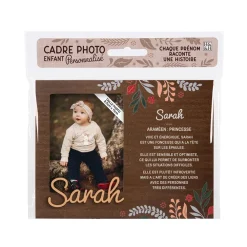Cadre photo personnalisé 18,5 x 14,5 cm Sarah