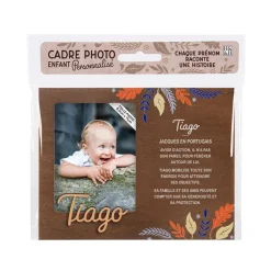 Cadre photo personnalisé 18,5 x 14,5 cm Tiago