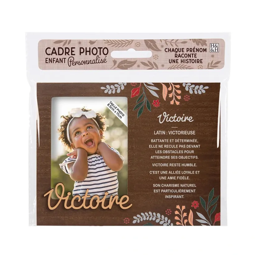 Cadre photo personnalisé 18,5 x 14,5 cm Victoire
