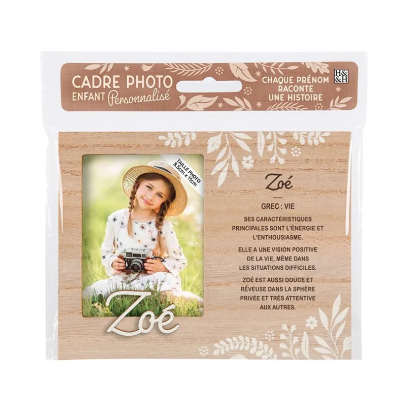 Cadre photo personnalisé 18,5 x 14,5 cm Zoé