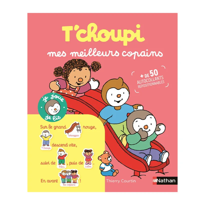 Cahier à autocollants "T'choupi - mes meilleurs copains"