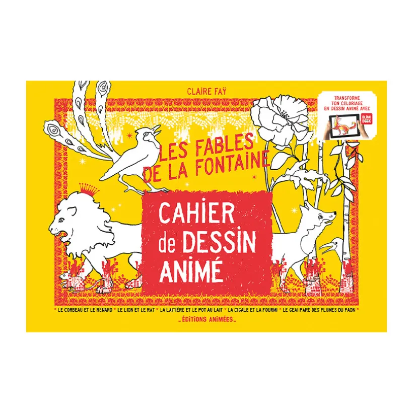 Cahier de dessin animé "Les Fables de La Fontaine"