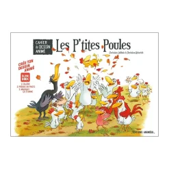 Cahier de dessin animé "Les P'tites Poules"