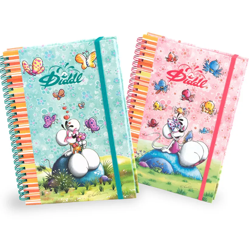 Cahier à spirale A5 Diddl et ses amis (Modèles aléatoires)