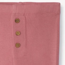 Caleçon effet côtelé à boutons pour bébé fille