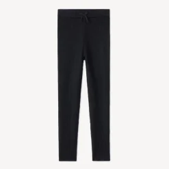 Caleçon en tricot côte unie avec nœud décoratif pour fille