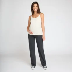 Caleçon large de grossesse uni avec bandeau haut