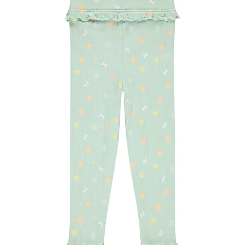 Caleçon long avec volants et imprimé fantaisie pour bébé fille