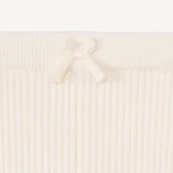 Caleçon long côtelé uni pour bébé fille