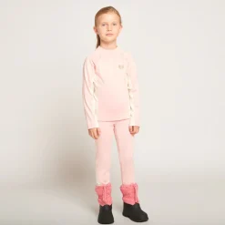 Caleçon long de ski bicolore pour fille