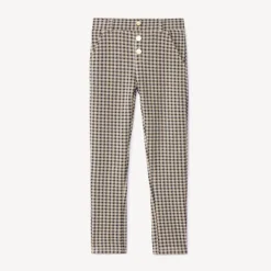 Caleçon long en maille Milano à carreaux pour fille