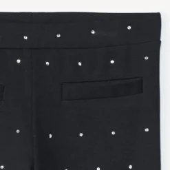 Caleçon long en milano et strass pour fille