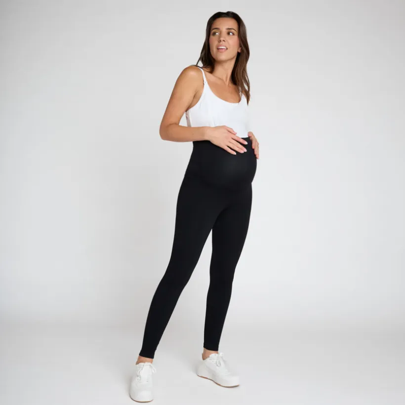 Caleçon post-partum en microfibre avec bandeau haut