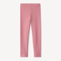 Caleçon uni avec contrecollé en sherpa pour fille