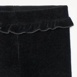 Caleçon volanté en velours côtelé pour bébé fille