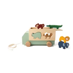 Camion animaux en bois - 1er âge