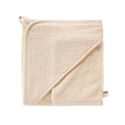 Cape de bain bambou + gant Mix & Match 70 x 70 cm