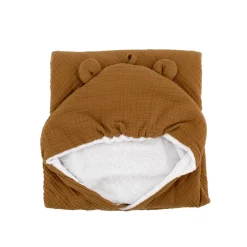 Cape de bain bi-matière 75 x 75 cm Boubou