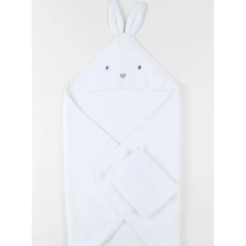 Cape de bain + gant de toilette B&M Snow