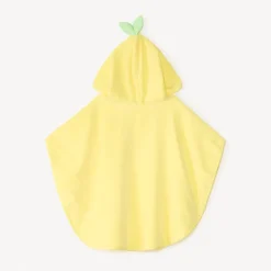 Cape de bain ludique en forme de citron pour bébé fille