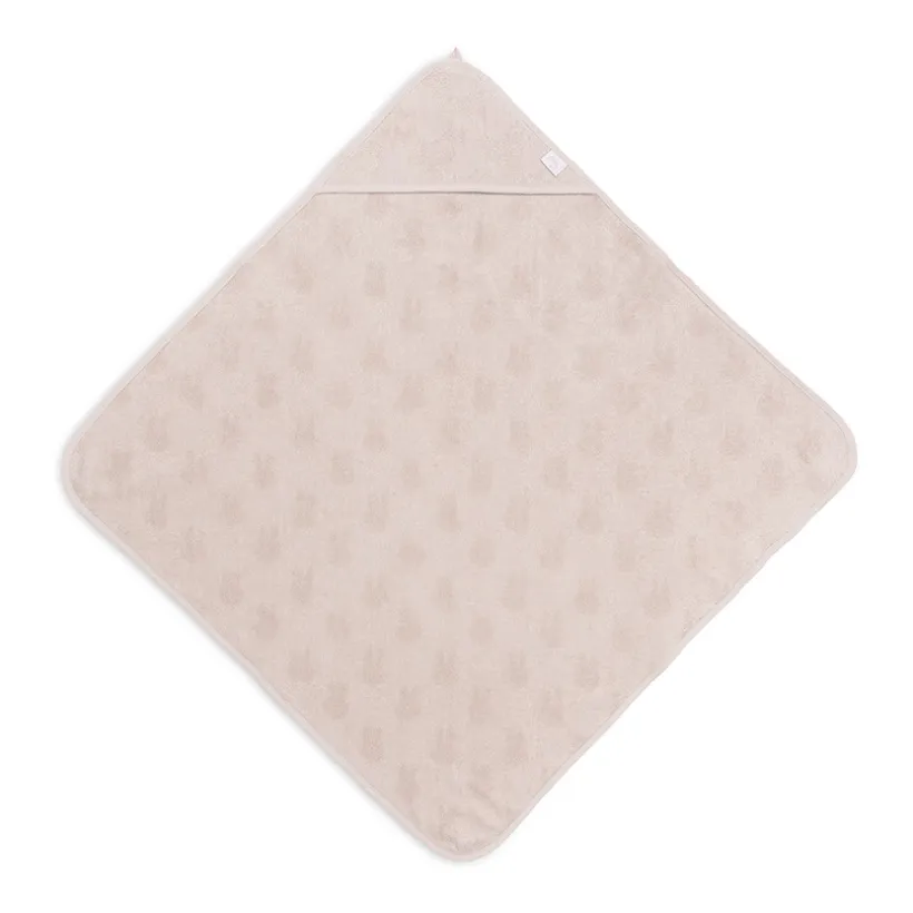Cape de bain éponge en jacquard Miffy nougat