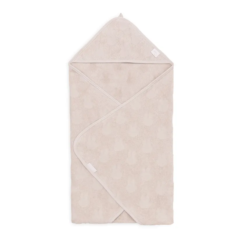 Cape de bain éponge en jacquard Miffy nougat