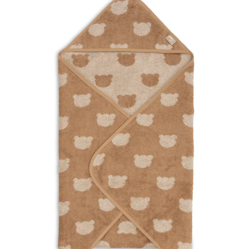 Cape de bain éponge 75x75cm Jacquard Teddy Bear