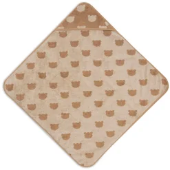 Cape de bain éponge 75x75cm Jacquard Teddy Bear