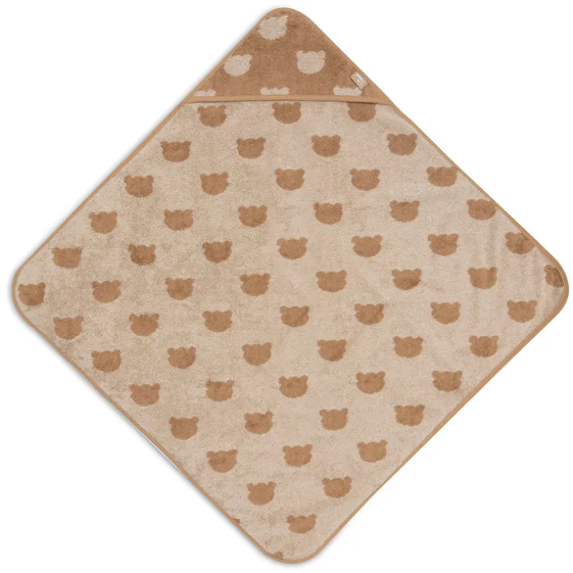 Cape de bain éponge 75x75cm Jacquard Teddy Bear