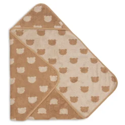 Cape de bain éponge 75x75cm Jacquard Teddy Bear