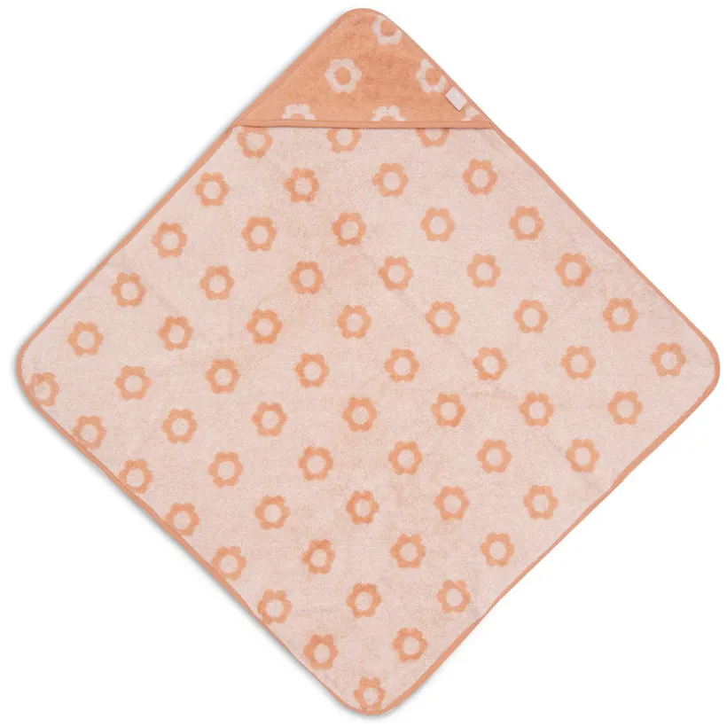 Cape de bain éponge 75x75cm Jacquard Flower