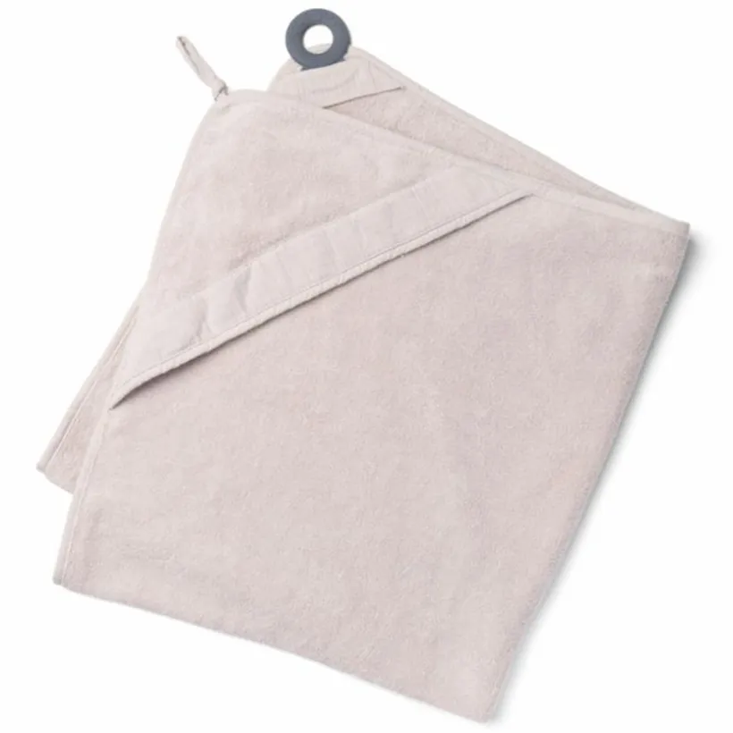 Cape de bain XL avec anneau de dentition Dry'n Play Almond