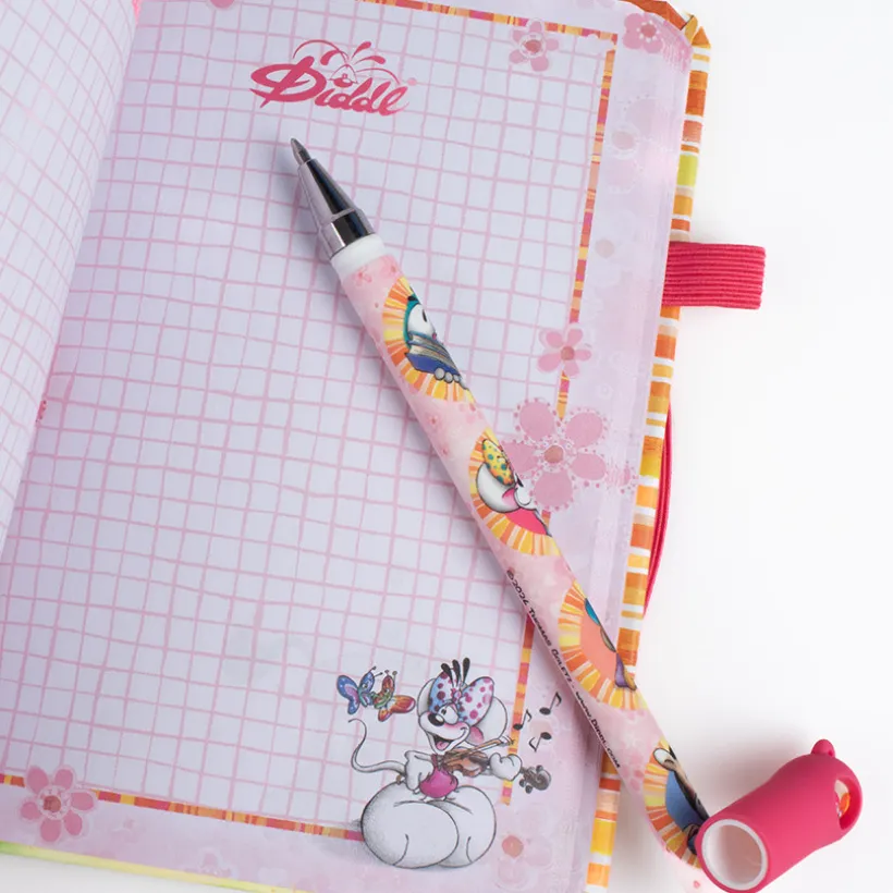 Carnet A6 + Stylo Diddl et ses amis (Modèle aléatoire)