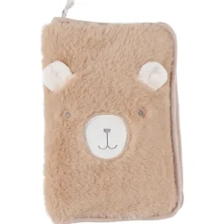 Carnet de santé fausse fourrure Lily Camel