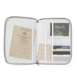 Carnet de santé Little Bloom Fleurs Gris