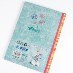 Carnet rigide A4 motifs fleurs Diddl et ses amis