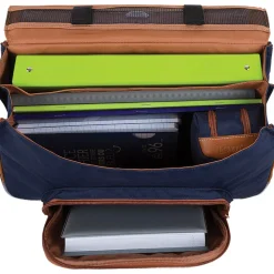 Cartable Dan avec poche pour gourde - vert