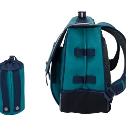 Cartable Dan avec poche pour gourde - vert