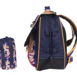 Cartable Maïna avec poche pour gourde - violet