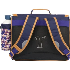Cartable Maïna avec poche pour gourde - violet