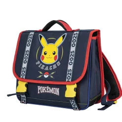 Cartable Pokémon Pikachu 38 cm – bleu et rouge