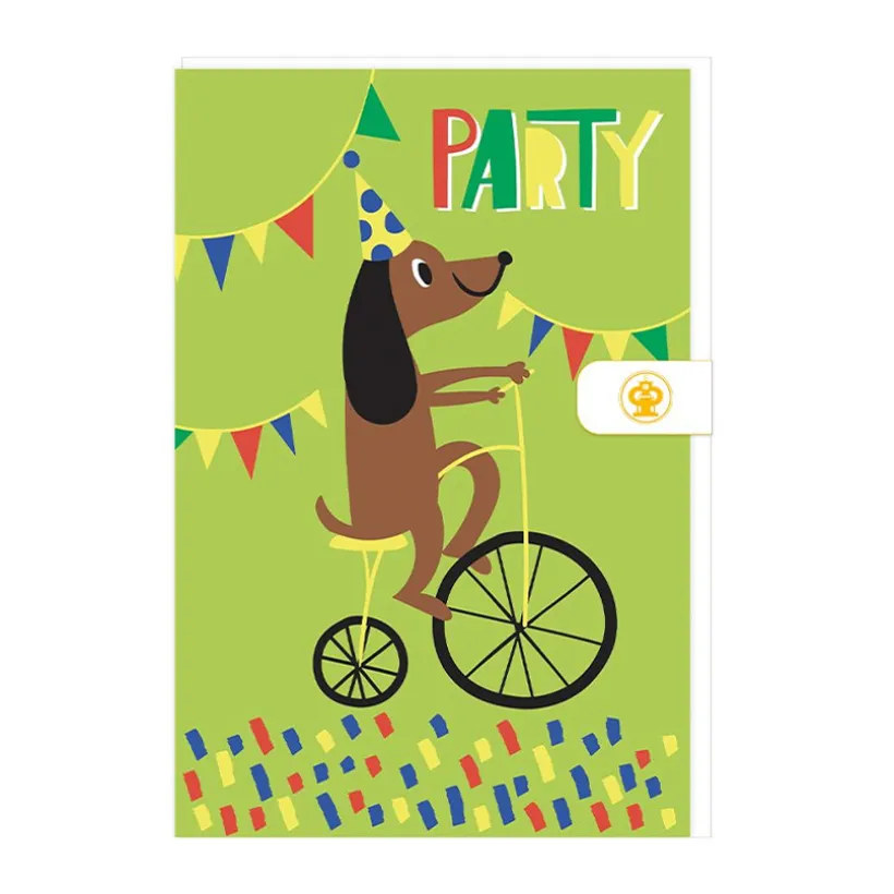 Carte d'anniversaire avec enveloppe Chien