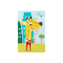 Carte d'anniversaire girafe
