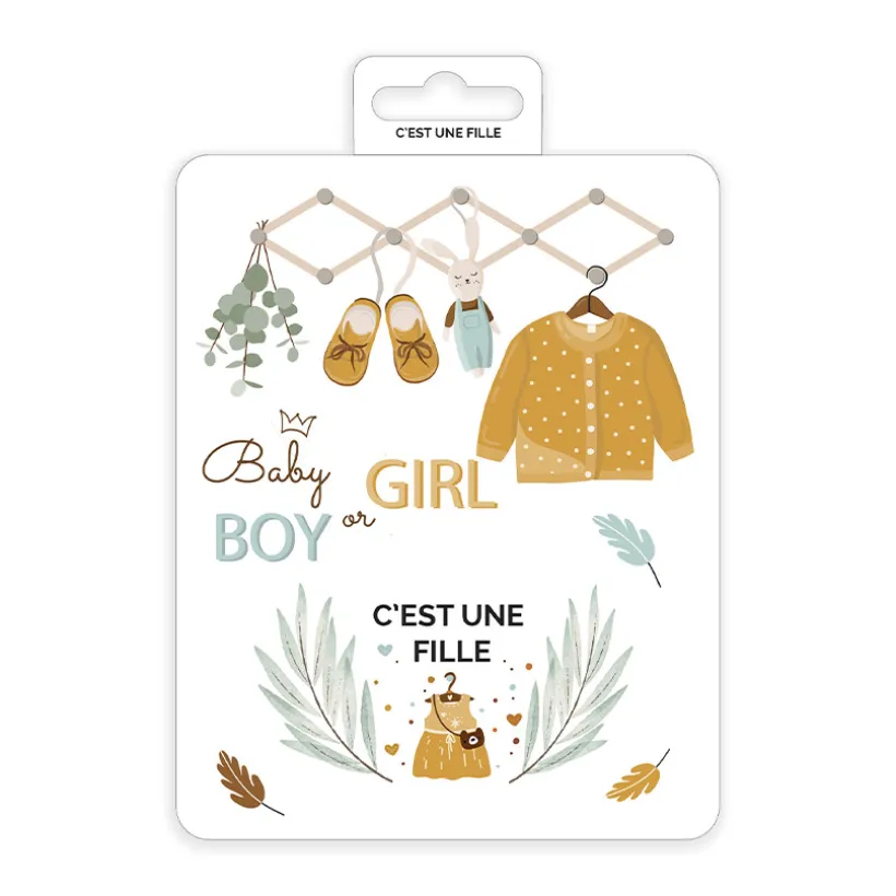 Carte à gratter "C’est une fille !"