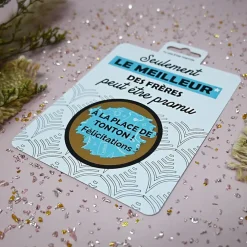 Carte à gratter "Tu vas être tonton !"