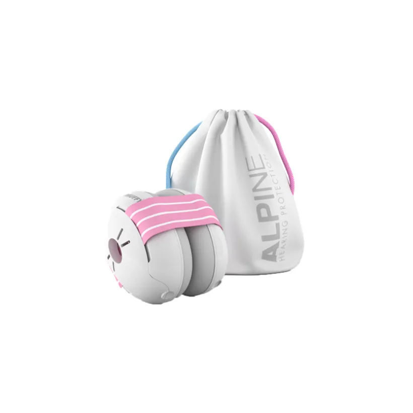 Casque anti-bruit pour bébé Muffy rose